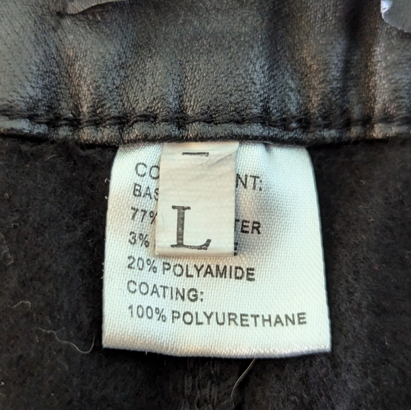 SHEIN Apperloth A High Waist PU Vegan Leather Skinny Pants NWT Size L - Picture 9 of 10